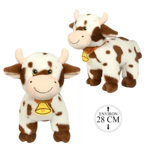 PELUCHE VACHE DEBOUT 26CM