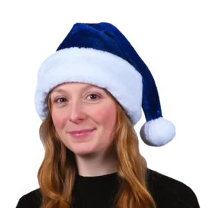 bonnet adulte bleu peluche (scol 12) de la marque SANDY. Réf. NDQ142.