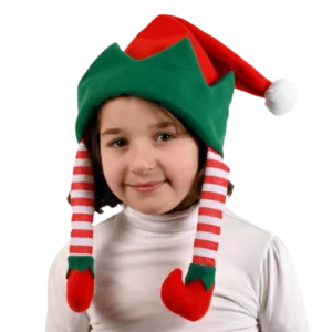 bonnet lutin enfant  feutrine douce avec jambes de la marque SANDY. Réf. NEDT105.