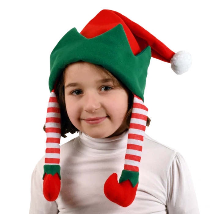 bonnet lutin enfant  feutrine douce avec jambes de la marque SANDY. Réf. NEDT105.