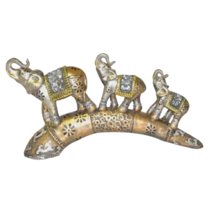 décoration éléphants sur socle de la marque SANDY. Réf. ROZ112A.