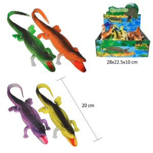 figurines crocodiles 20 cm de la marque SANDY. Réf. A16115.