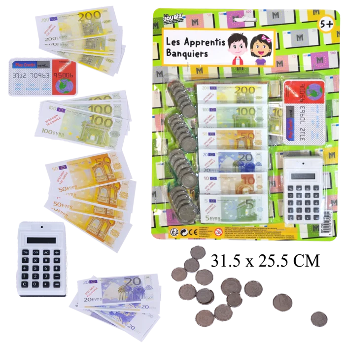 set monnaie l'apprenti banquier de la marque SANDY. Réf. TUN107