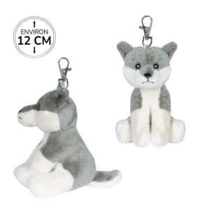 PELUCHE PORTE CLES LOUP 12CM
