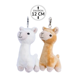 PELUCHE PORTE CLES LAMA 2ASS 12CM