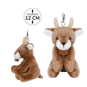 PELUCHE PORTE CLES BOUQUETIN 12CM