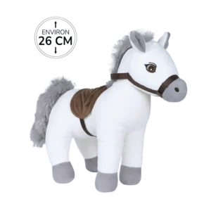 PELUCHE CHEVAL BLANC 26CM
