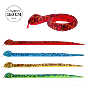 PELUCHE SERPENT 150CM 4ASS