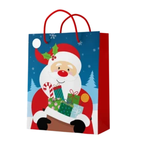 SAC PAPIER 17*12,5*6cm PERE NOEL (scol 60)