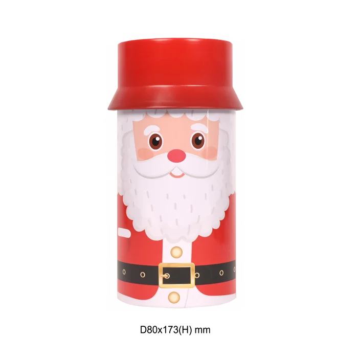 boîte père Noël en métal de la marque SANDY. Réf. DDT310.