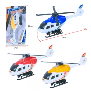 HELICOPTERE A FRICTION 26CM 3ASS
