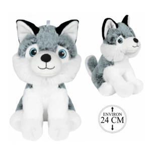 PELUCHE HUSKY 24CM