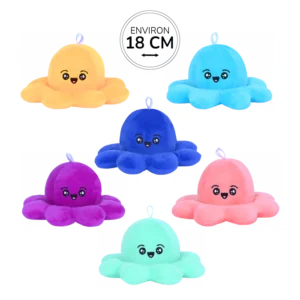 PELUCHE PIEUVRE 6ASS 18CM