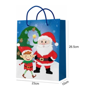 SAC 26,5*23*10cm LUTIN ET PERE NOEL