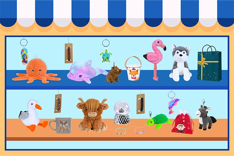 sélection d'Articles pour boutiques de souvenirs