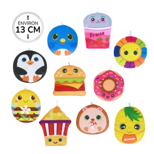 Assortiment de peluches pour machine à pinces