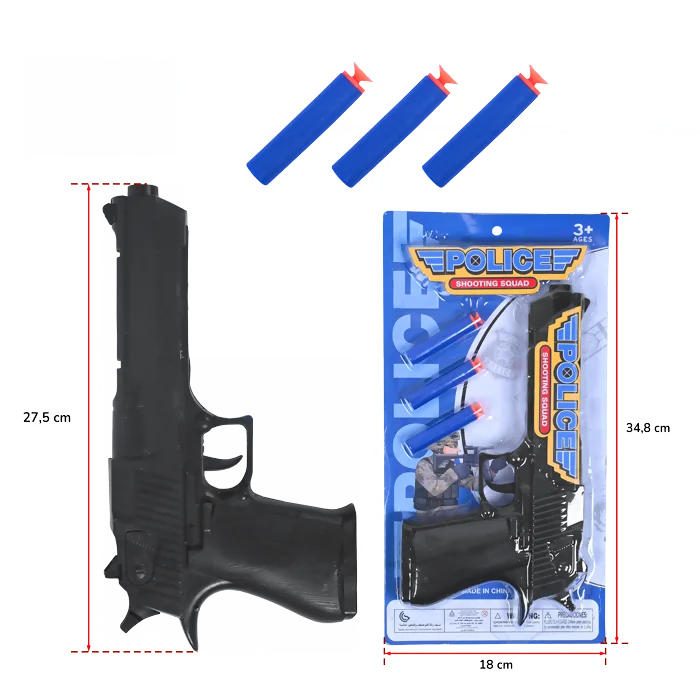Pistolet à flèche marqué "police"