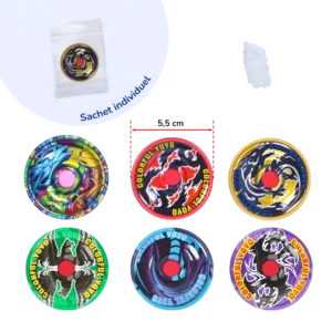 assortiment de yoyo en métal