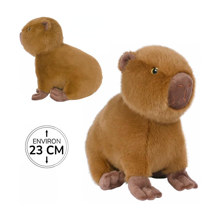 Peluche capybara de 23cm marque Bozami