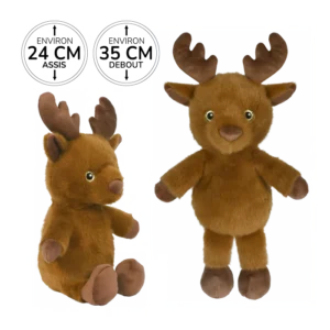 Peluche cerf de 24cm marque Bozami