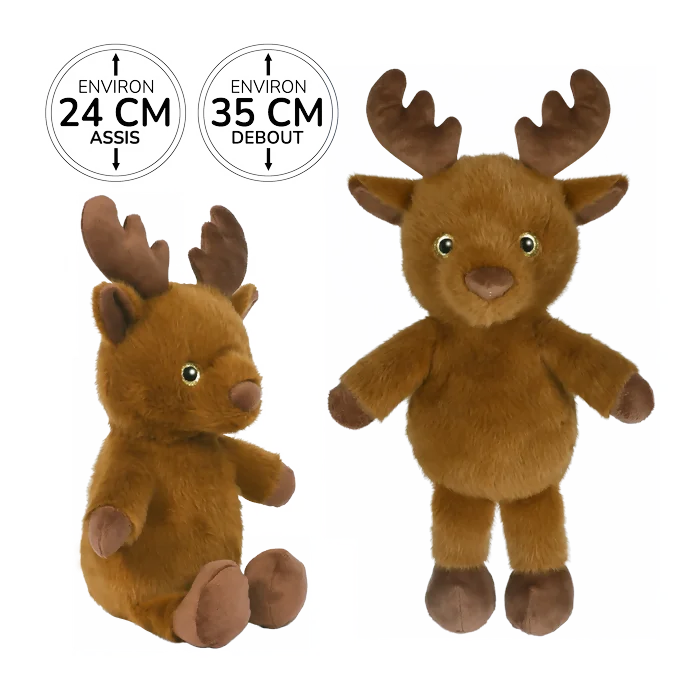 Peluche cerf de 24cm marque Bozami