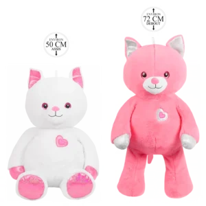 peluche chat amifou 50 cm assis de la marque AMIFOU. Réf. PDT221-50