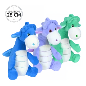 assortiment 3 Peluches dragon de marque Amifou