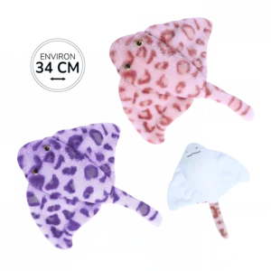 Peluche raie de 34cm marque Bozami