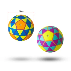Assortiment de 2 ballon multi couleurs, 23cm de diamètre