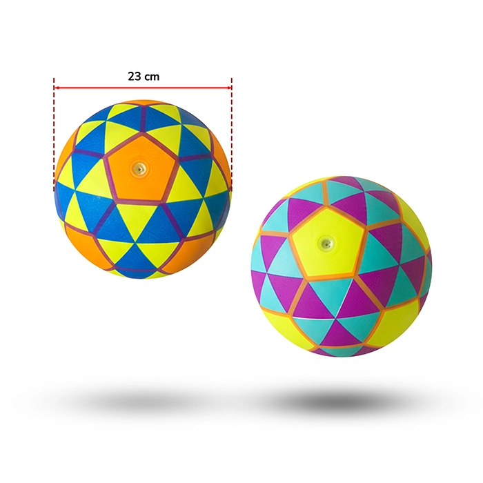 Assortiment de 2 ballon multi couleurs, 23cm de diamètre