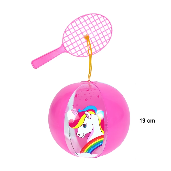 Jouet ballon raquette licorne - Joubiz | réf.: TDQ202