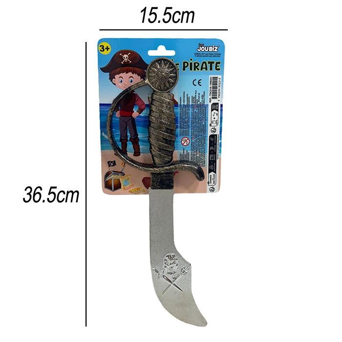 Jouet épée pirate, taille : 36,5cm de haut et 15,5cm de large