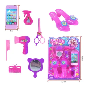 Assortiment de 2 set mode et beauté, taille carte : 57,5cm de hauteur et 14,5cm de large