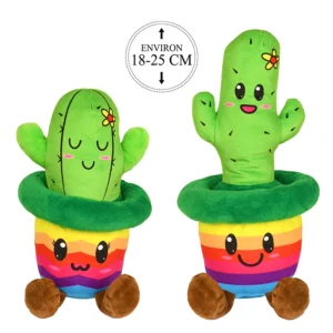 Peluche cactus 2ass (18 et 25 cm de haut)