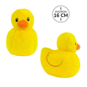 Peluche canard, 16cm de haut