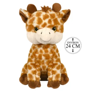 Peluche girafe assise, 24cm de haut