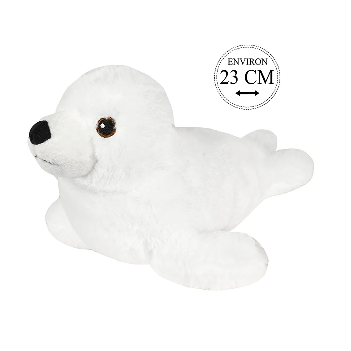 Peluche phoque, 23cm de long