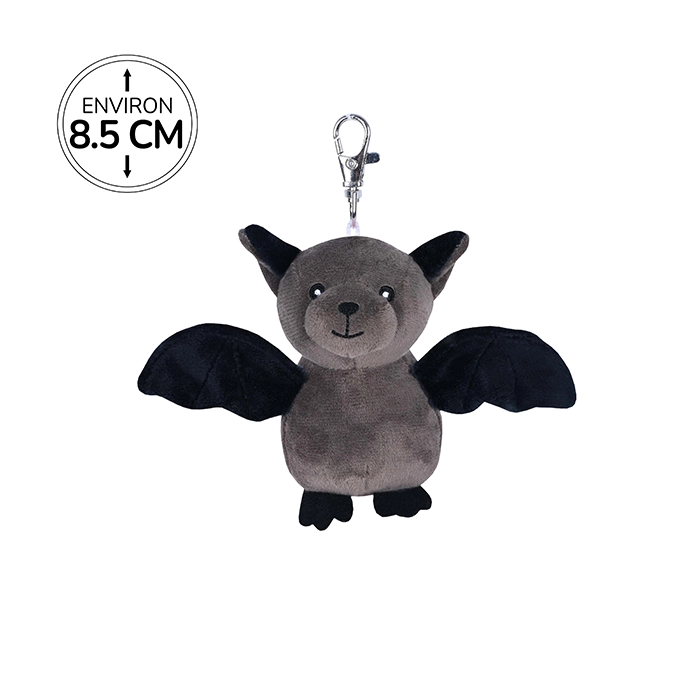 Peluche porte-clés chauve souris, 8,5cm de haut