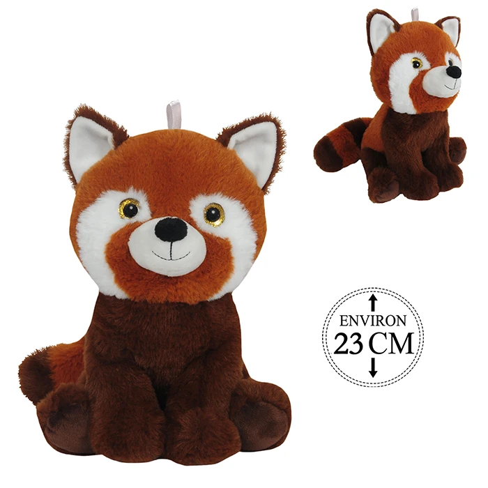 Peluche panda roux, 23cm de haut