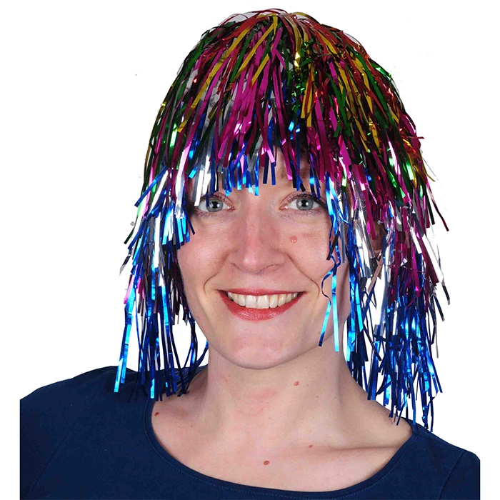 perruque filaments multicolores de la marque SANDY. Réf. FOZ376.