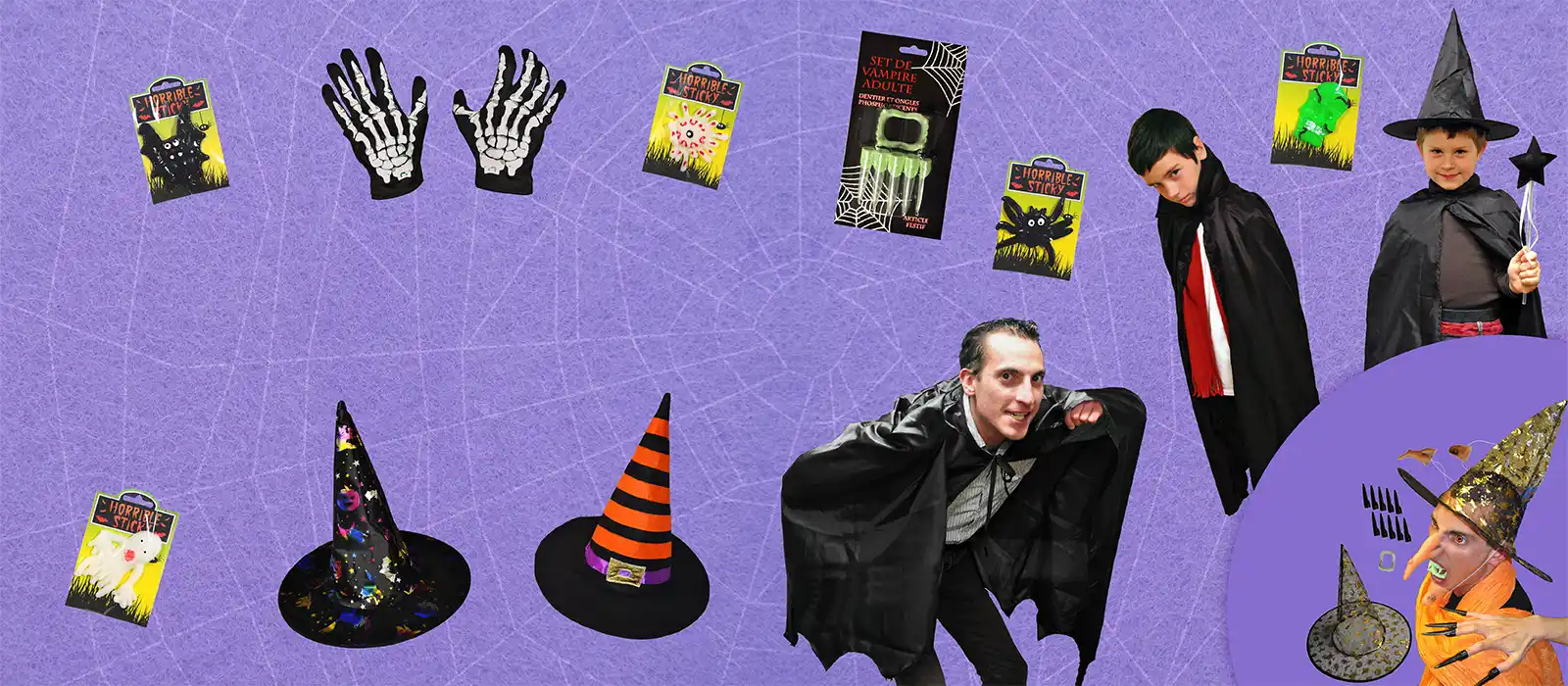 Sandy fête Halloween articles d’Halloween