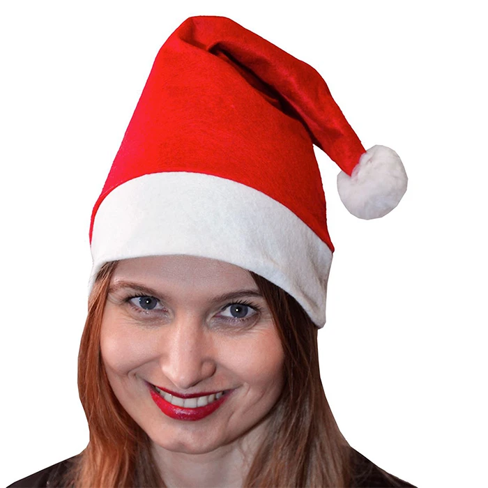Bonnet feutrine simple rouge adulte