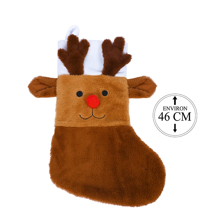Botte peluche, décor renne