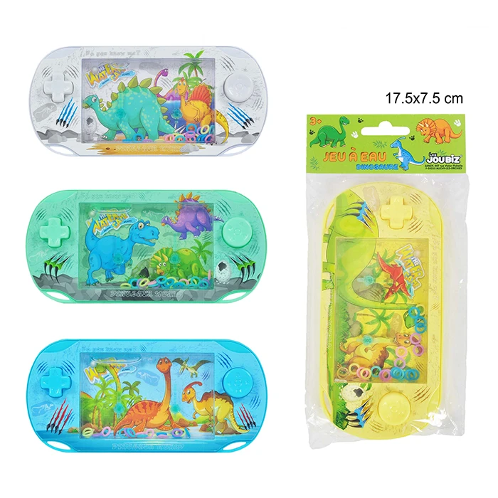 Jouet jeu de patience dinosaure 4 couleurs assorties (vert, bleu, blanc et jaune), taille sachet : 17,5cm de haut et 7,5cm de large