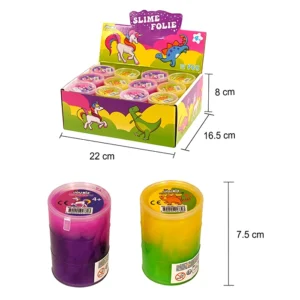 Jouet pâte à prout 2 assortis, taille display box : 22cm de large, 16,5 cm de profondeur et 8cm de haut (taille pot)