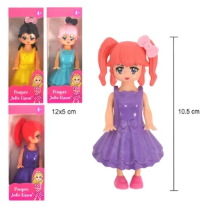 Jouet poupée 3 assortis, 10,5cm de haut