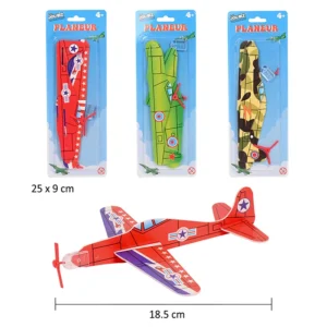 Jouet puzzle 3D avion, taille carte : 25 cm de long et 9 cm de large