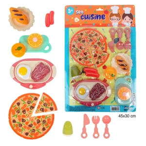 Jouet set cuisine, taille carte : 45 cm de haut et 30 cm de large
