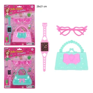 Jouet set mode 2 assortis, taille carte : 28cm de haut et 21 cm de large