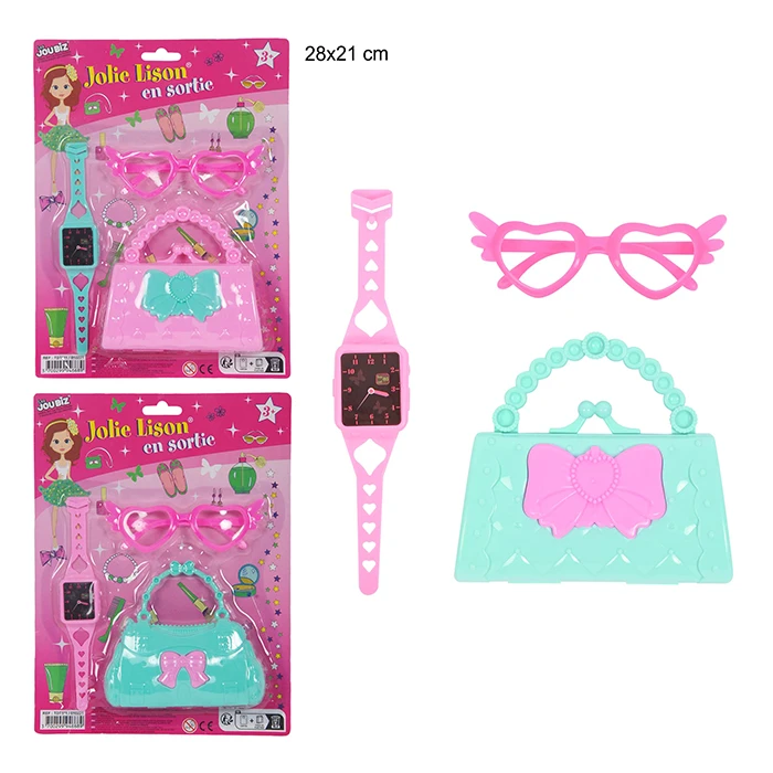 Jouet set mode 2 assortis, taille carte : 28cm de haut et 21 cm de large